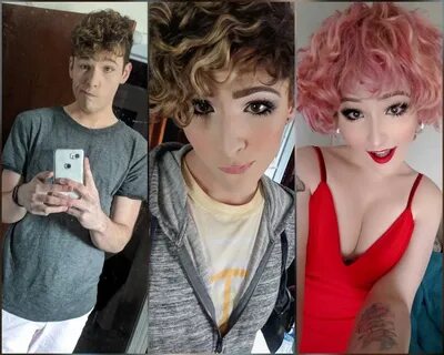 1 year between each pic! transitioning honestly saved my lif