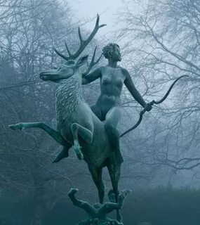 Diana and stag Credit: Unknown Ancient Ways Artemis, Moon go