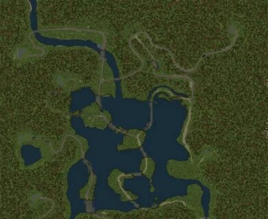 SpinTires Mudrunner - Forest Lake Map v1 - Simulator Games M