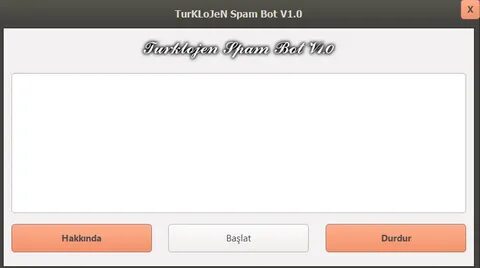 Programdan Görüntü - Issue #1 - TurKLoJeN/Spammer-Bot - GitH