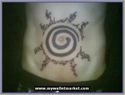As Tatuagens De Naruto Spiral Circle Back Tattoo