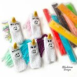 Unicorn Ice Pop Holders Crochet pattern by Sonya Blackstone