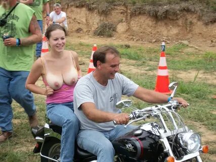 Bike rally tits.