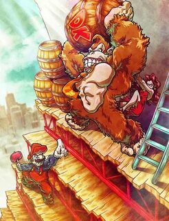 Donkey Kong Arcade fan art Super mario art, Mario fan art, R