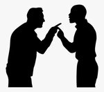 Png 2 Black People Arguing - Two People Having An Argument ,
