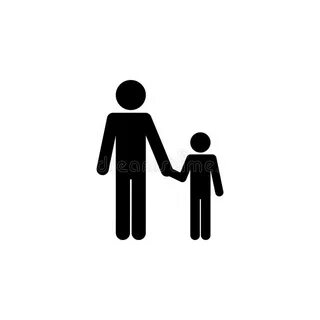 Father and Son Holding Hands Icon. Detailed Set of Family Ic