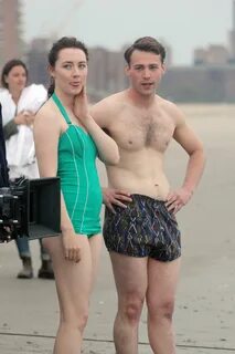 Saoirse Ronan in green swimsuit -02 GotCeleb