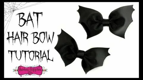 Bat Hair Bow Tutorial - Halloween Hair Bow - Hairbow Supplie