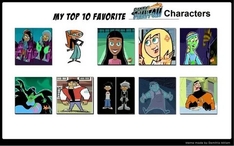 My Top 10 Favorite Danny Phantom Characters Meme by Mileymou