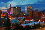 Colorful Downtown Spokane. This is a summer evening picture 