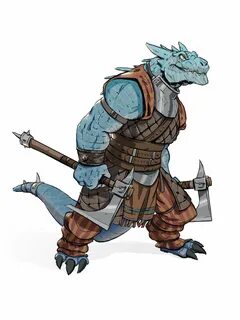 OC Painted a Dragonborn Barbarian : characterdrawing Dungeon