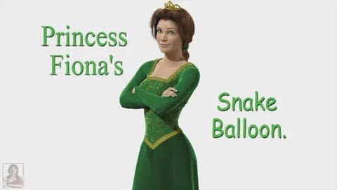 Princess Fiona's snake balloon. - YouTube