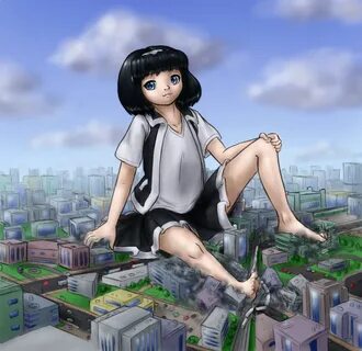 File:Rem and a city by alloyrabbit-d4a0nry.jpg - Giantess Wi