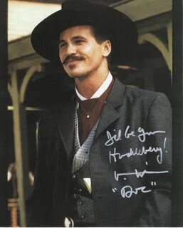 Autographed Doc Holliday Val Kilmer Tombstone 8 x 10 Photo T