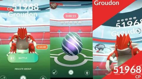 Shiny Groudon Caught In Pokemon Go - YouTube