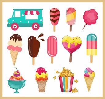 Summer sweets and treats Clip Art / Digital Clipart Instant 