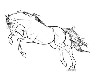 Horse lineart browse art deviantart 4 - Cliparting.com