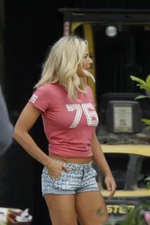 Brittany Daniel on the set of 'Joe Dirt 2' in New Orleans Go