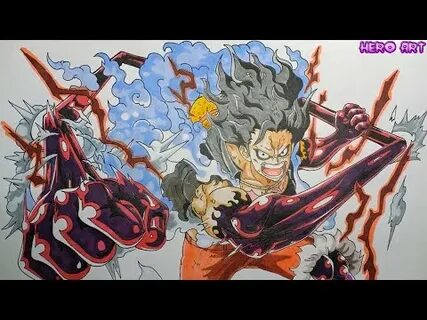 Vẽ Luffy gear 4 Snake Man Bằng Màu Tuochliit 7 DRAWING ONE P