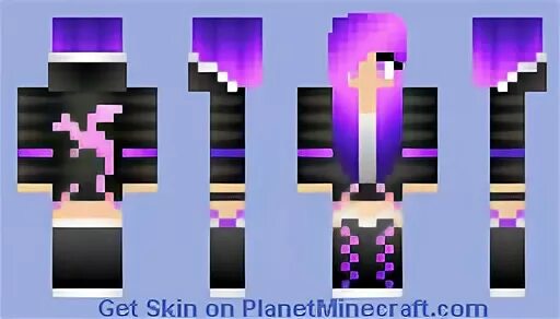 Goth girl Minecraft Skin