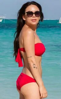 Janel Parrish - Wearing Bikini in Turks and Caicos GotCeleb