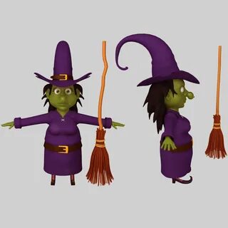 witch 3D Models in Fantasy 3DExport