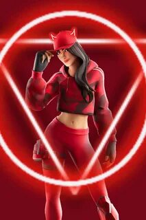 Ruby Fortnite skin!! Ruby fortnite skin red devil neon.