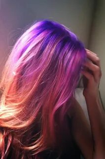 Pastel purple rainbow hair Sunset hair, Hair inspiration col