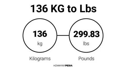 136 KG to Lbs - Howmanypedia.com