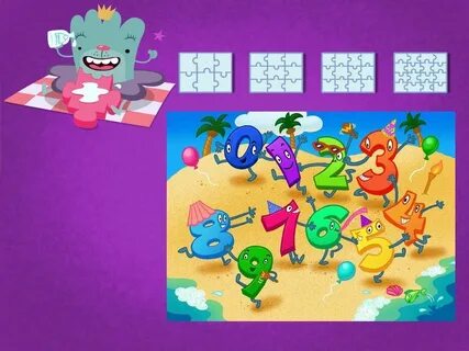 Numbers 1-10 Puzzle Game Education.com Kindergarten math wor