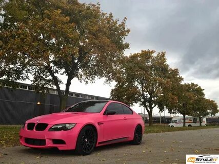 Matte Pink BMW M3 Full Body Wrap - Vehicle Customization Sho