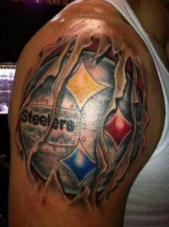 Badass Steeler tat!! Steelers tattoos, Steelers, Steelers fa