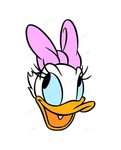Daisy Duck SVG 2 svg dxf Cricut Silhouette Cut File Etsy