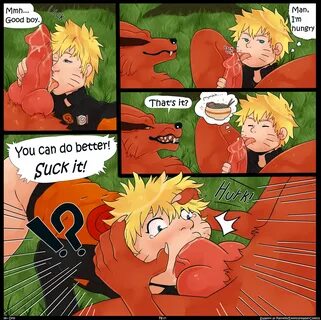 Yaoi pinup kurama+uzumaki naruto