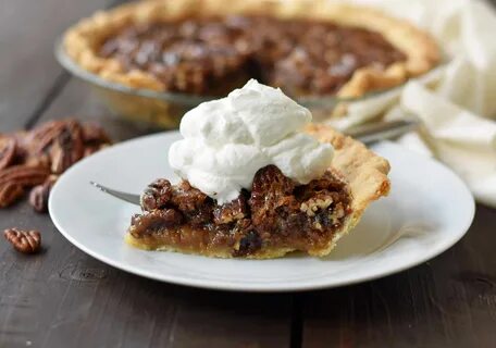 Old-Fashioned Pecan Pie made with a brown sugar buttery fill