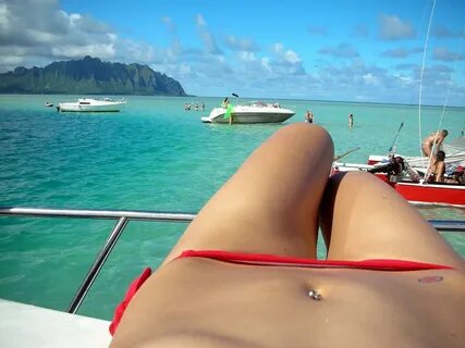 bikini ocean vacation boat pierce tattoo low quality == yer 