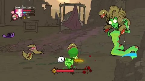 Castle Crashers Remastered medusa atemp 2 - YouTube