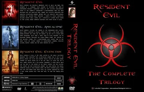 Resident Evil Trilogy- Movie DVD Custom Covers - Resident Ev