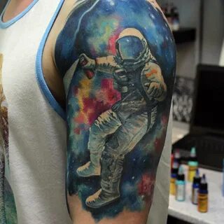 Spaceman Tattoos. Astronaut In Space Tattoo Tattoo