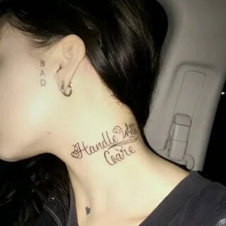 Pin by Алёна Клинцова on toopoor Girl neck tattoos, Neck tat