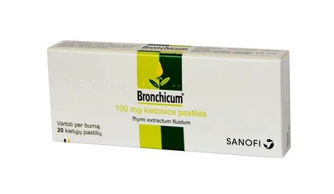 Bronchicum kietosios pastilės, N20