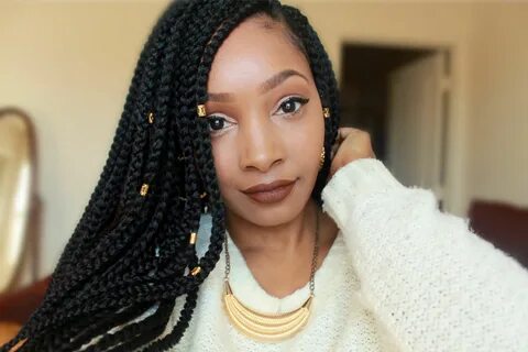 2 Hour Box Braids Freetress Medium Box Braids Hair styles Bo