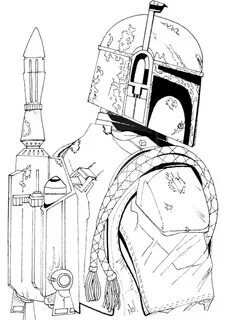 Boba Fett coloring pages. Free Printable Boba Fett coloring 