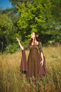 Wood elves costume elven dress medieval reneissance gown Fai
