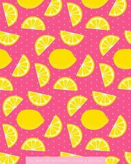 lemon pattern Pattern wallpaper, Fruit wallpaper, Background