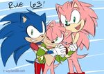 Sonic and amy, Sonic art, Sonic