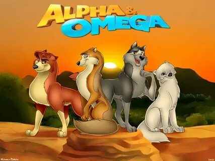 Alpha and Omega Wolf character, Cartoon, Omega