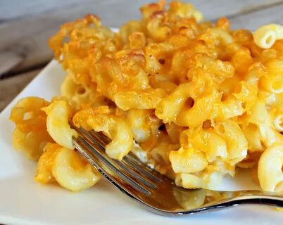 Baked macaroni & cheese...with or without bacon...this one's