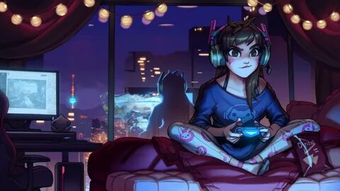 Mixed Anime Gamer Girl Ps4 Wallpapers - Wallpaper Cave