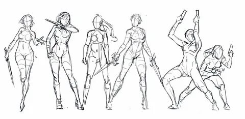 The Best 29 Fighting Poses Drawing Reference Female - julkac